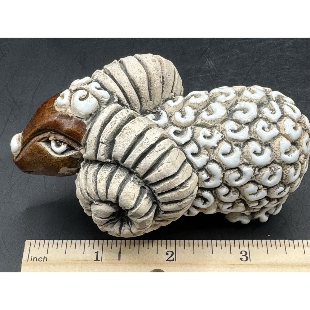 Vintage Artesania Rinconada Big Horned Sheep Ram Retired Signed Figurine - Picture 8 of 10